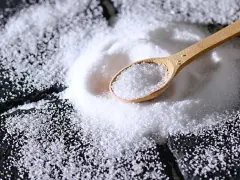 En träsked med salt, en påminnelse om att undvika jodbrist.