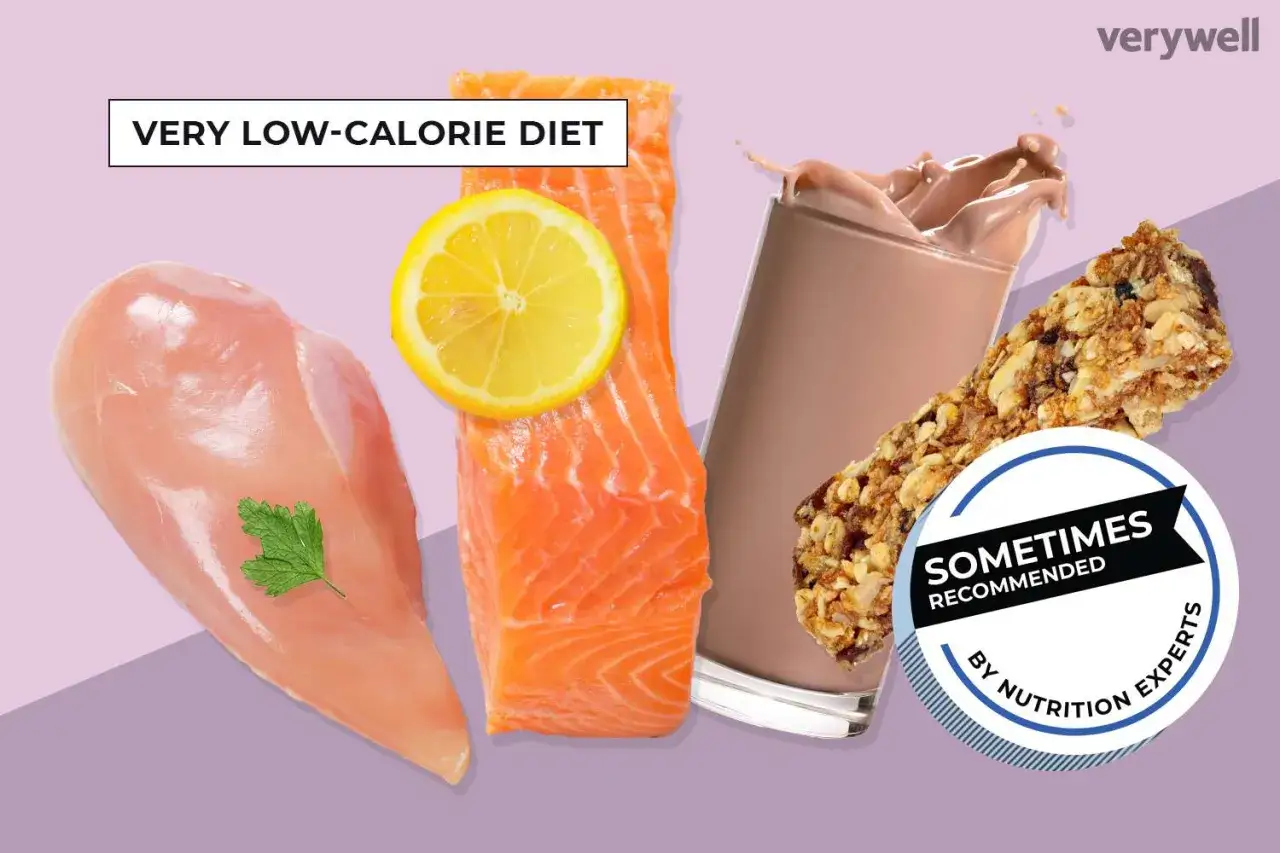 Kycklingfil&eacute;, lax med citron, chokladshake och en m&uuml;slibar. En mycket kalorifattig diet p&aring; 500 kcal per dag kan ibland rekommenderas av experter.