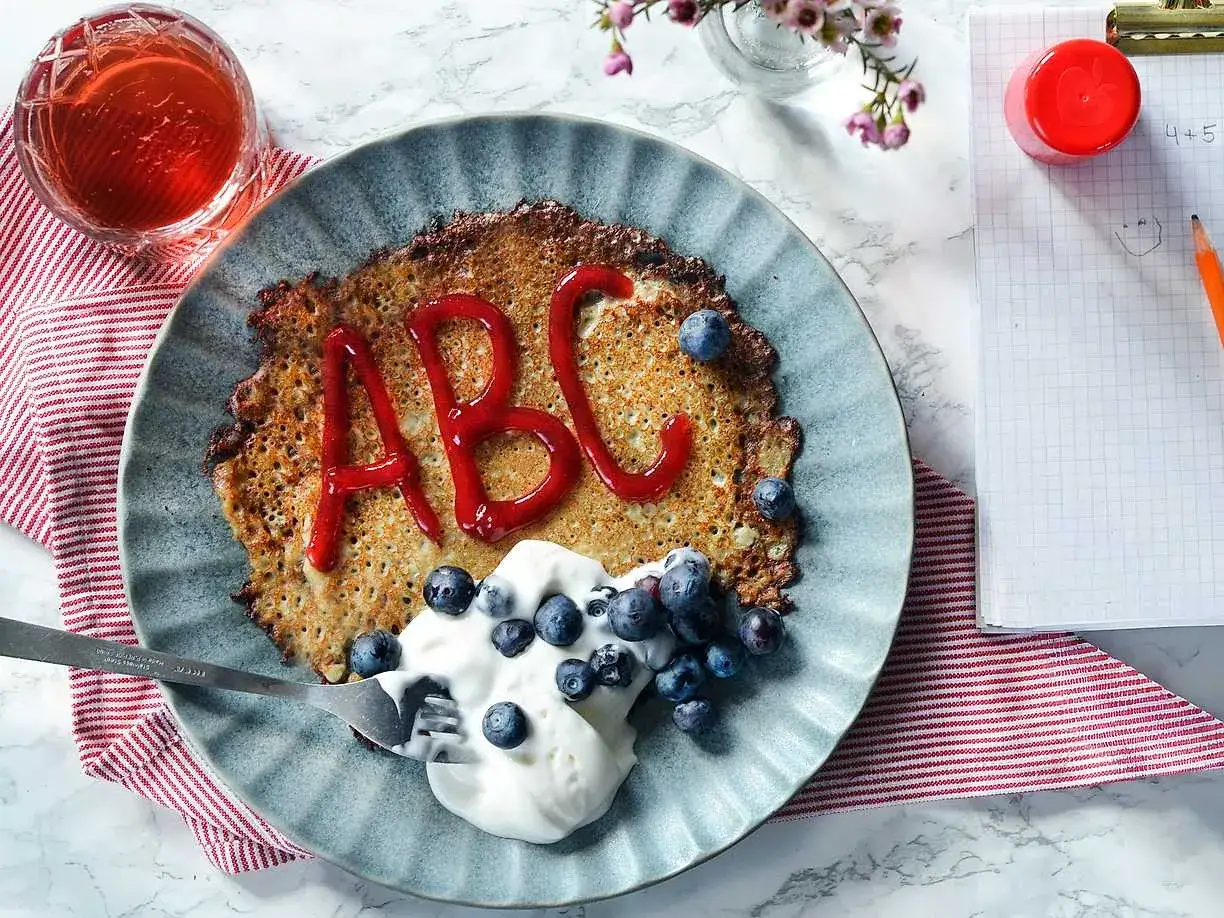 En pannkaka med 